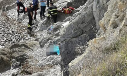 Trovato il corpo di un uomo sulla scogliera vicino ai Balzi Rossi