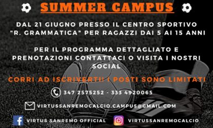 Al via Virtus Sanremo summer campus