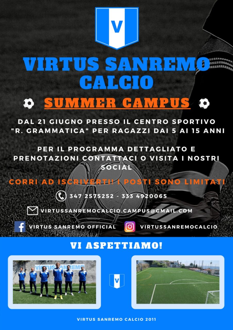 Al via Virtus Sanremo summer campus