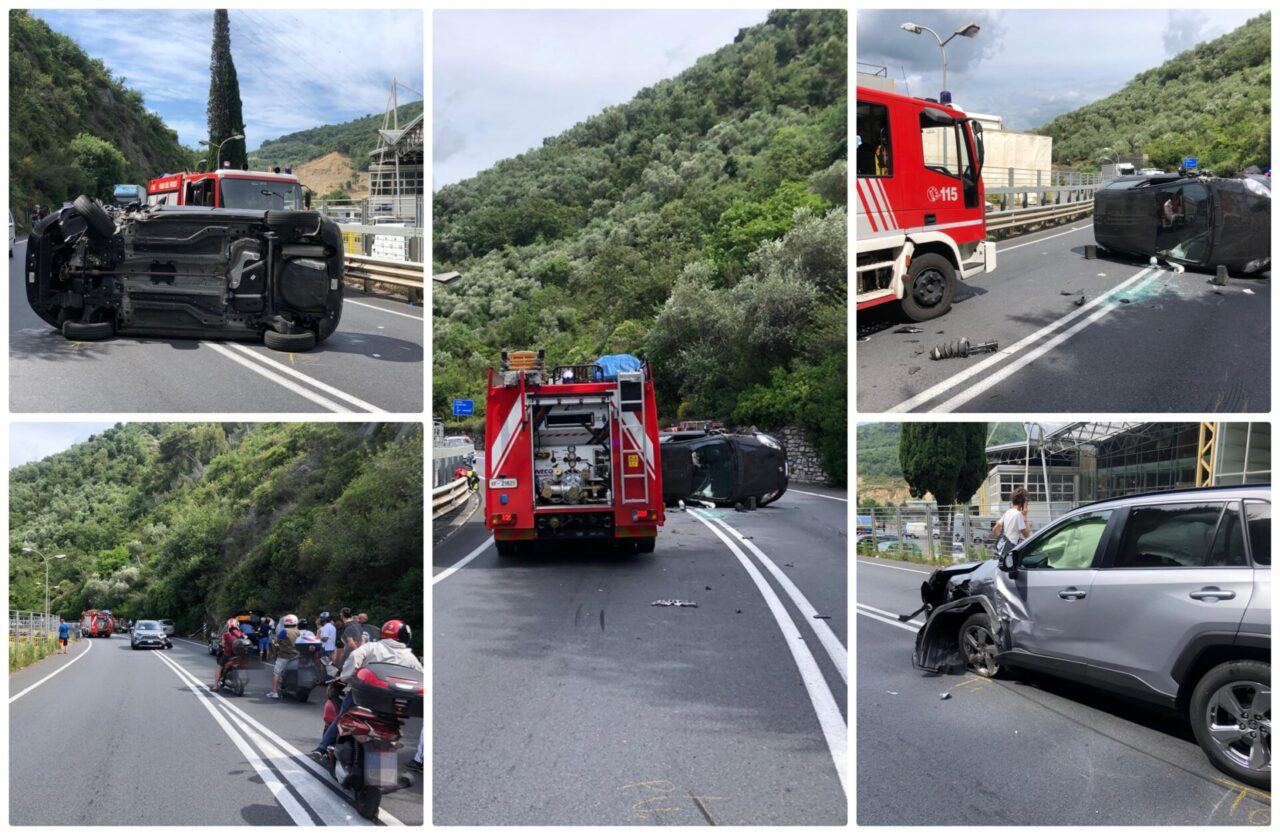Frontale tra due auto sulla statale 28 a Pontedassio: due feriti e traffico in tilt