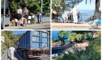 Ventimiglia: polizia locale e Docks Lanterna puliscono tendopoli abusiva di migranti e no border