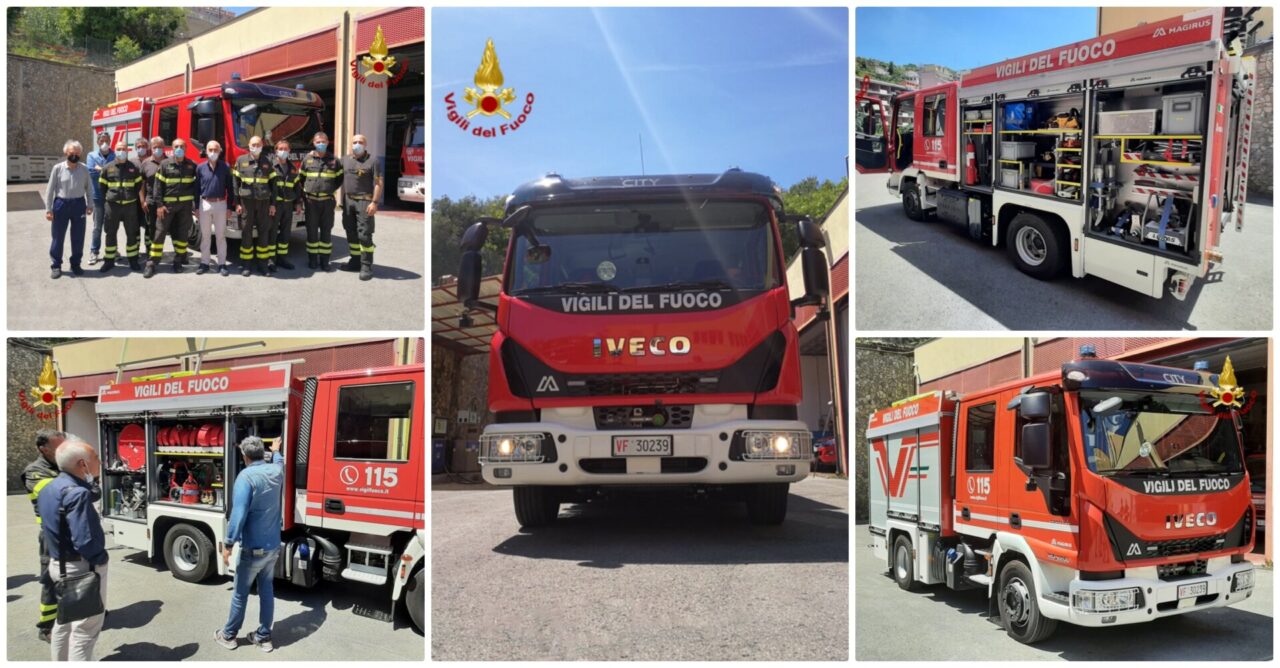 Vigili del fuoco: inaugurato un nuovo mezzo al distaccamento di Sanremo