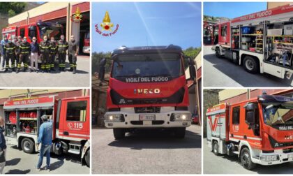 Vigili del fuoco: inaugurato un nuovo mezzo al distaccamento di Sanremo