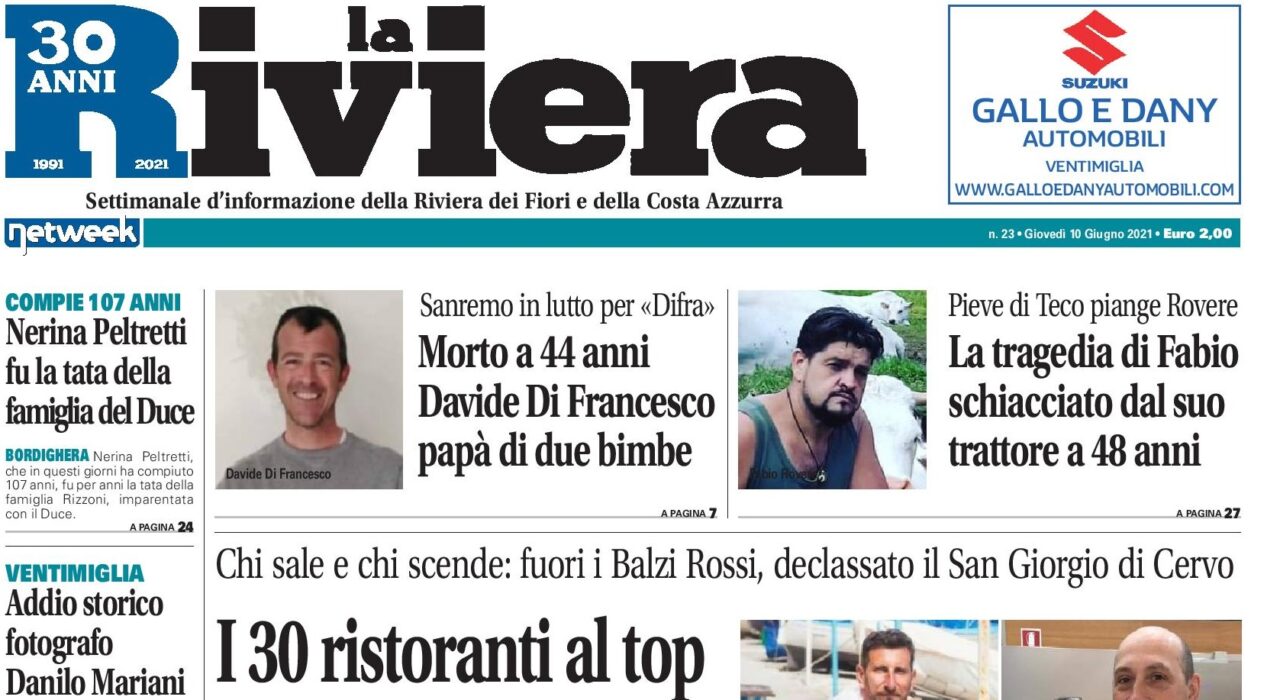 La Riviera è in edicola ecco le nostre esclusive