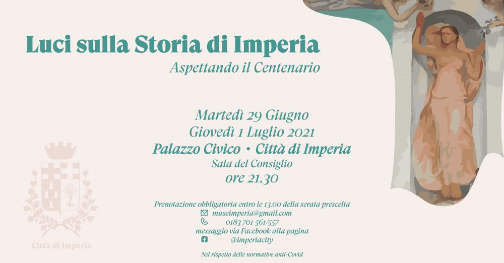 “Luci sulla storia di Imperia” due serate per conoscere i personaggi di Oneglia e Porto