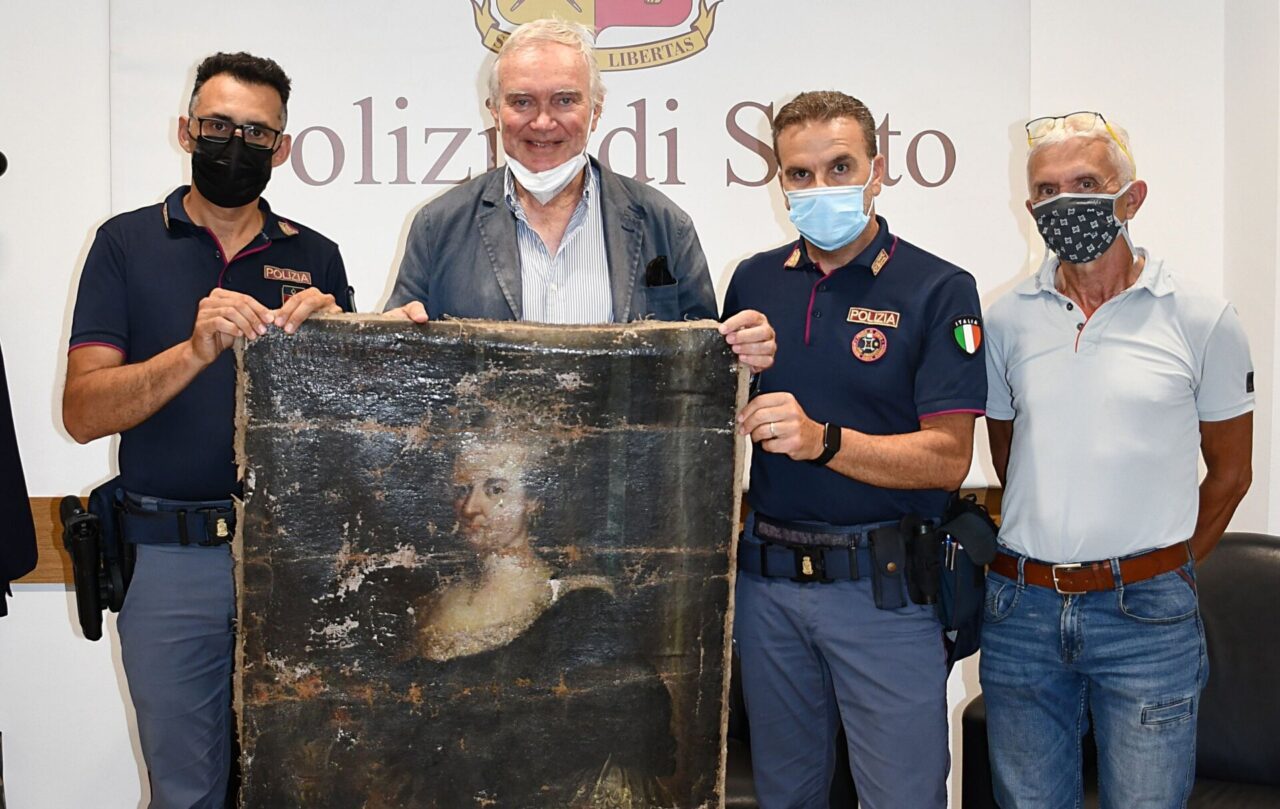 Recuperata dalla polizia una tela rubata da Palazzo Borea D’Olmo di Sanremo