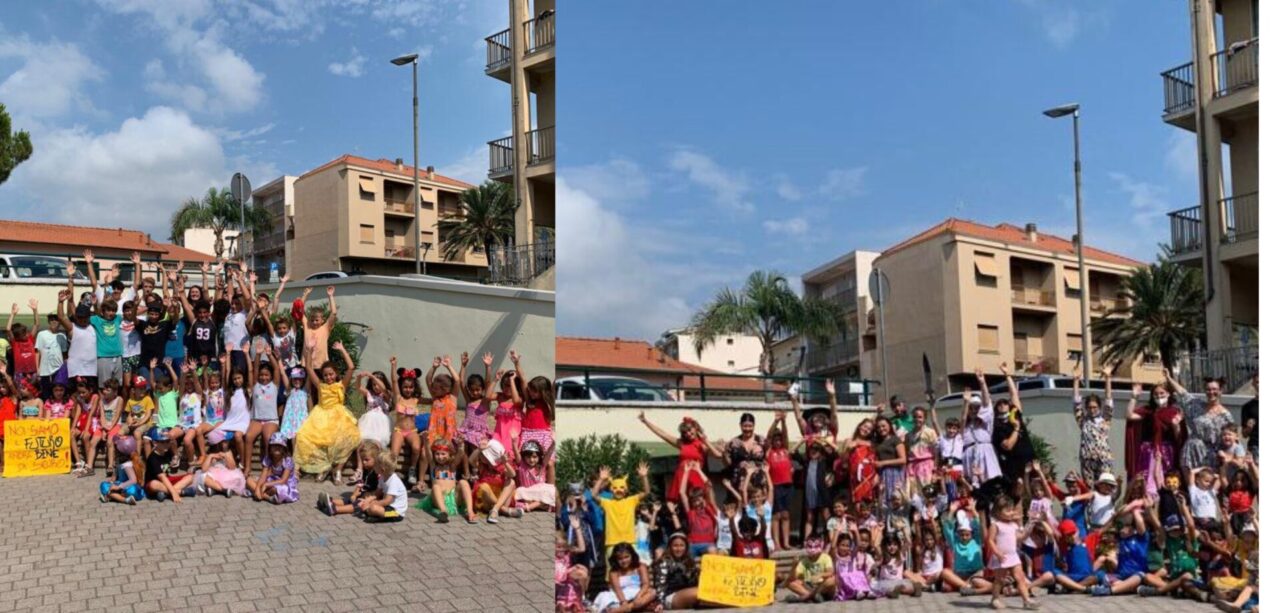 Festa in maschera al grido “Noi siamo il futuro” per i bimbi del centro estivo