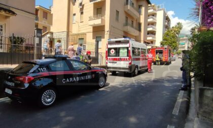 Incendio in una cucina di corso Inglesi a Sanremo, intervengono i vigili del fuoco