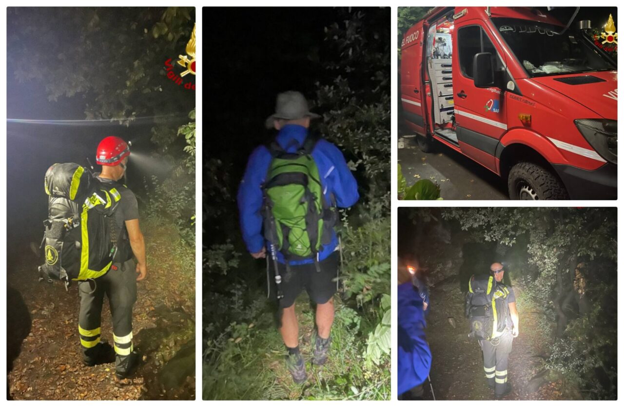 Ritrovata a notte fonda la coppia di coniugi dispersa a Rocchetta Nervina