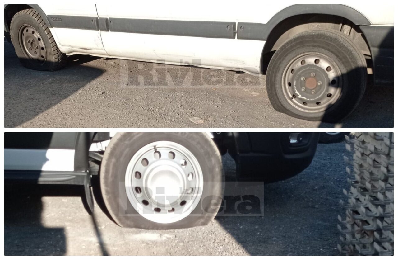 Raid vandalico nell’ex calzaturificio Taverna, tagliate le gomme a diversi furgoncini