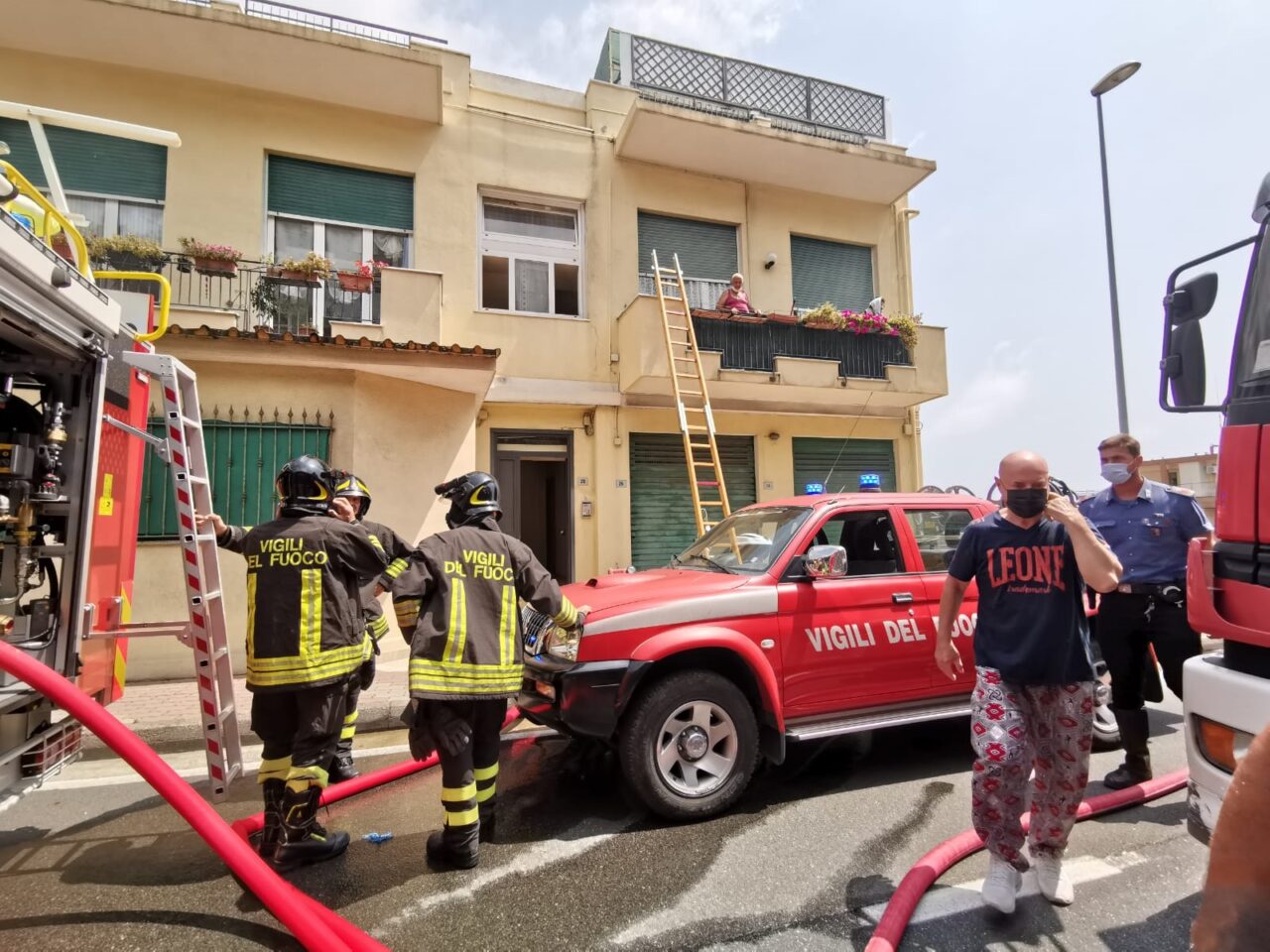 Incendio in un’abitazione a Sanremo