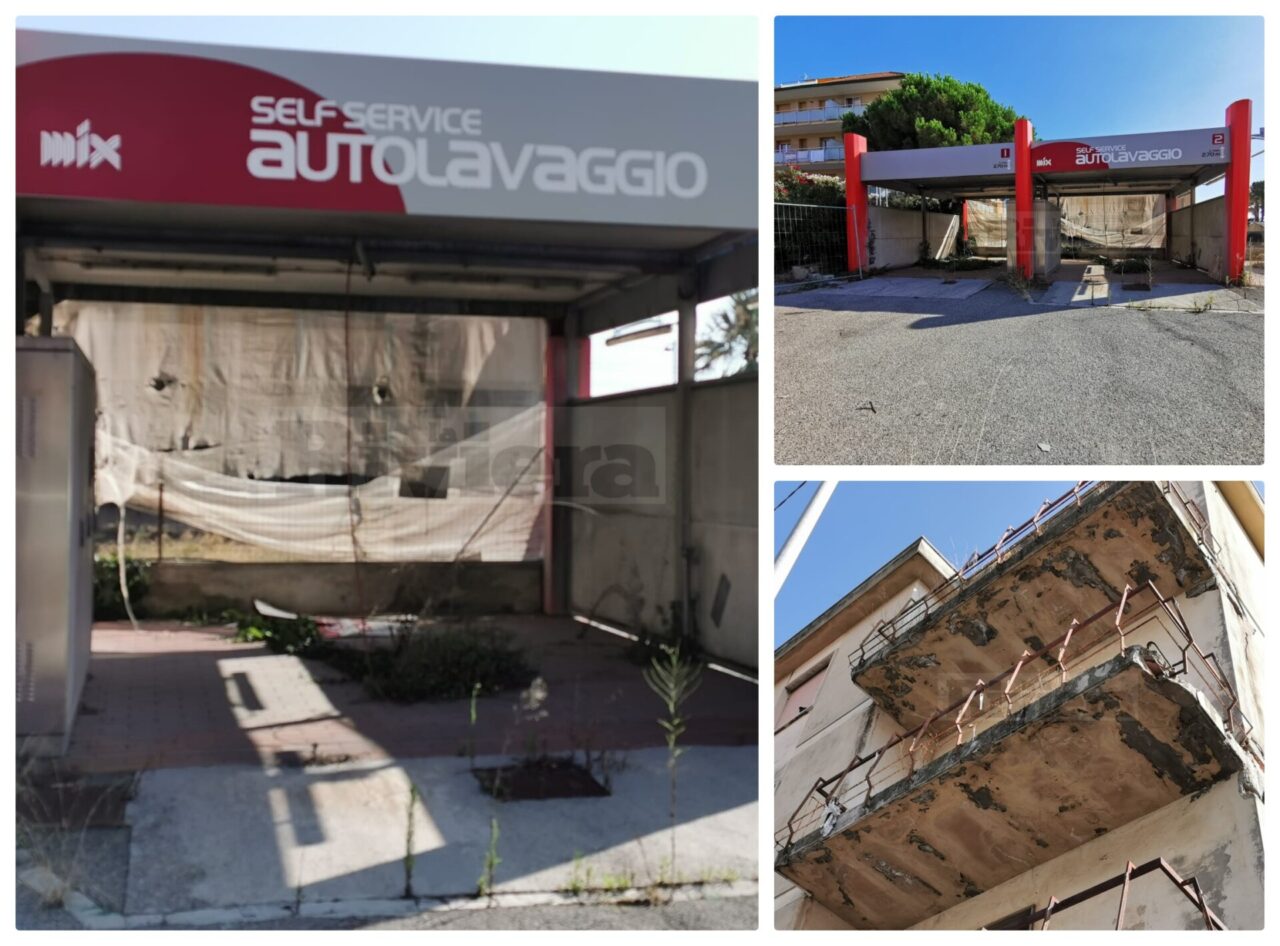 Ex autolavaggio e palazzina nel degrado a Bordighera, scattano le ordinanze del sindaco