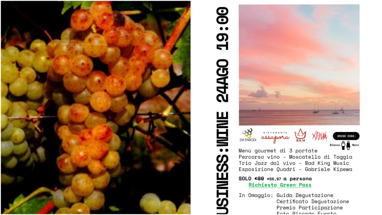 Annullato l’evento dedicato al Moscatello di Taggia