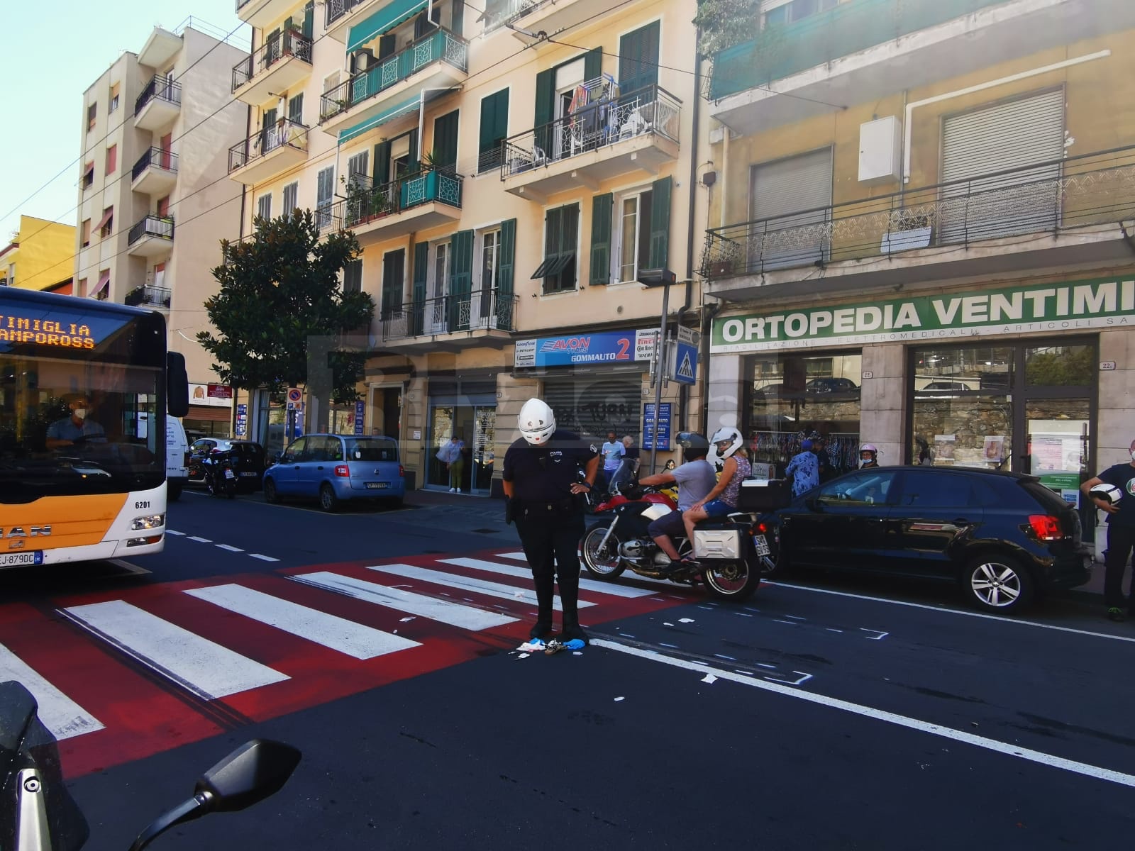 Incidente donna investita da camion Ventimiglia