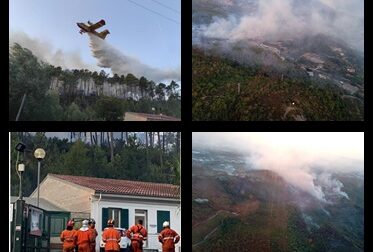 Incendio a Cisano ancora in corso, 50 volontari al lavoro