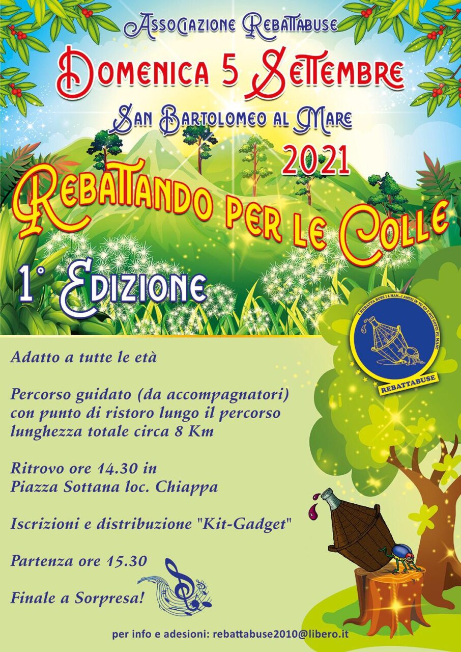 Domenica appuntamento con Rebattando per le Colle