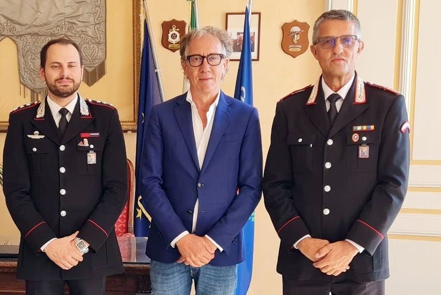 Il nuovo capitano dei Carabinieri di Sanremo ha incontrato il sindaco Biancheri