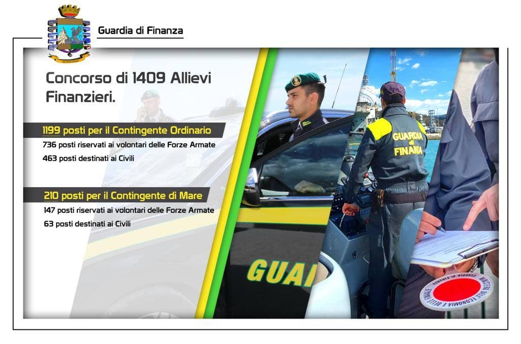 Guardia di Finanza uscito il nuovo bando di concorso