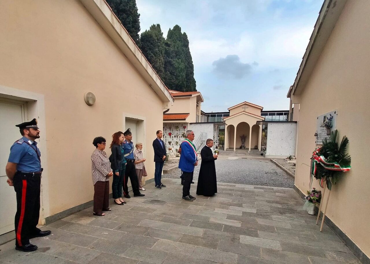 Il sindaco Chiappori ha reso omaggio alla lapide dell’Alpino Langella