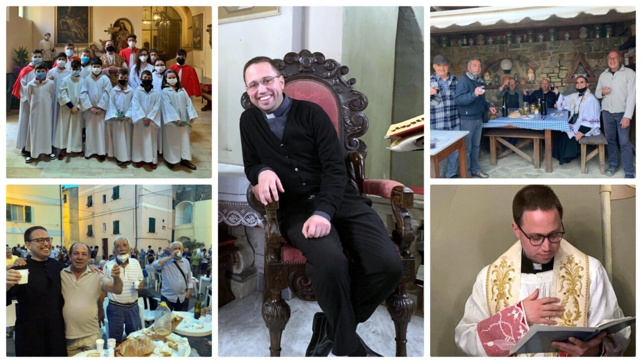 La parrocchia di San Sebastiano a Coldirodi festeggia il compleanno di don Filippo