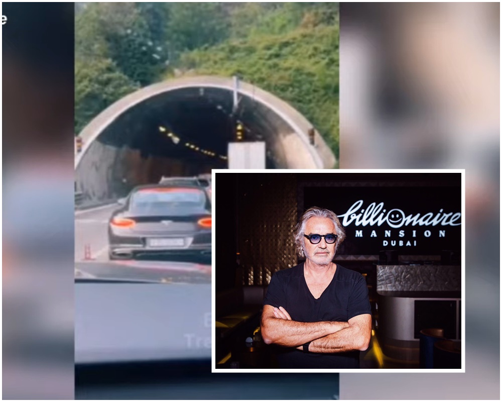 Flavio Briatore: “Le autostrade fanno schifo, non ho visto un operaio in 200 km. E’ una presa per il c…”