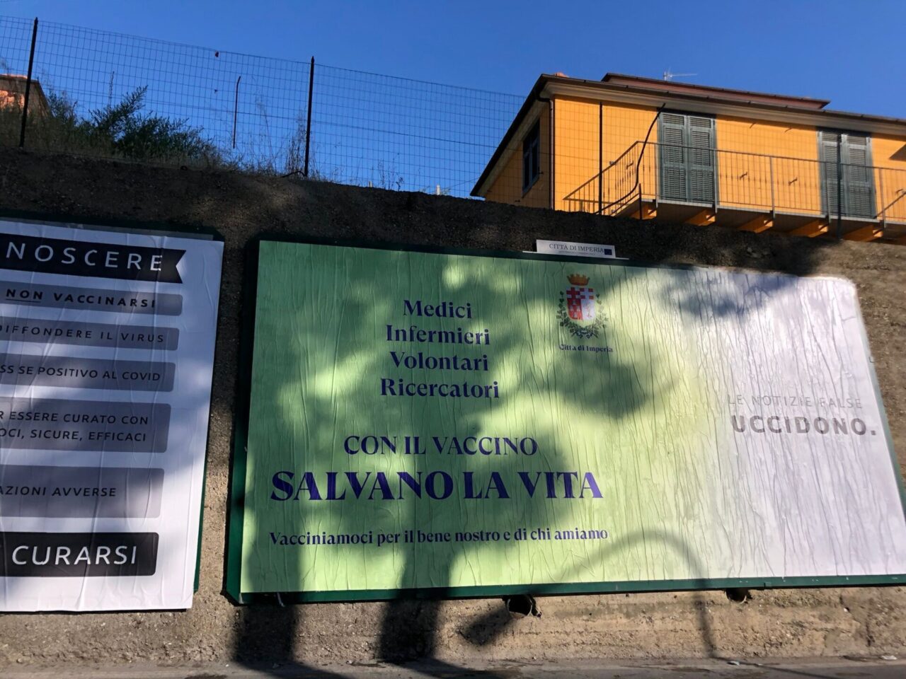 Manifesto “pro vax”, DG Falco: “Grazie Sindaco Scajola e a tutti gli operatori sanitari”
