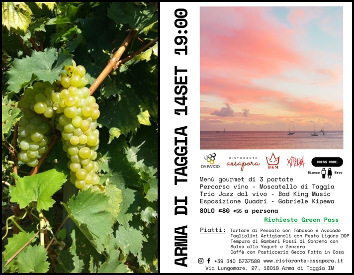 Musica arte e degustazione alla scoperta del Moscatello di Taggia