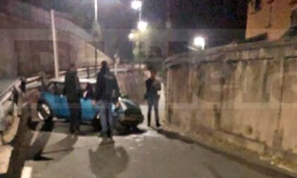 "Devasto" con l'auto in via Cavour a Ventimiglia: protagonista un 21enne neopatentato