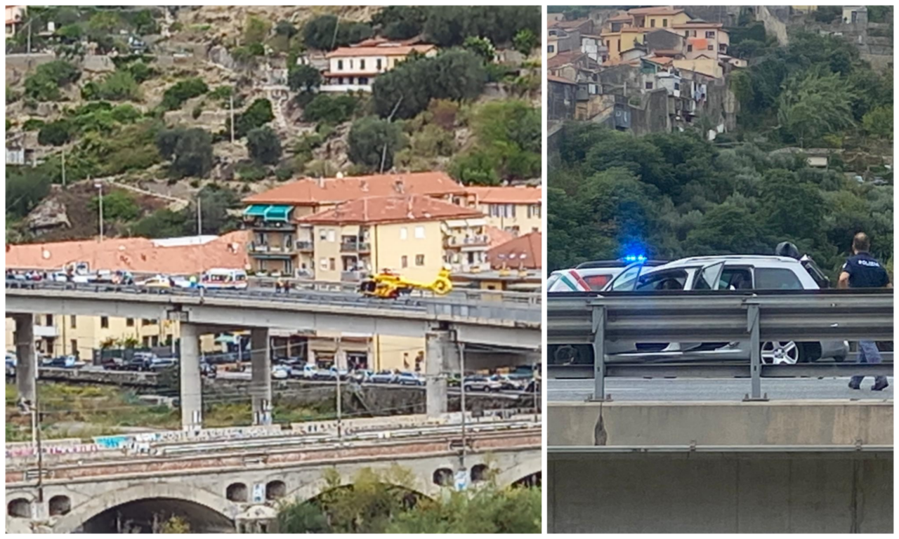 Scooter contro auto a Ventimiglia, un ferito grave, allertato l’elicottero Grifo