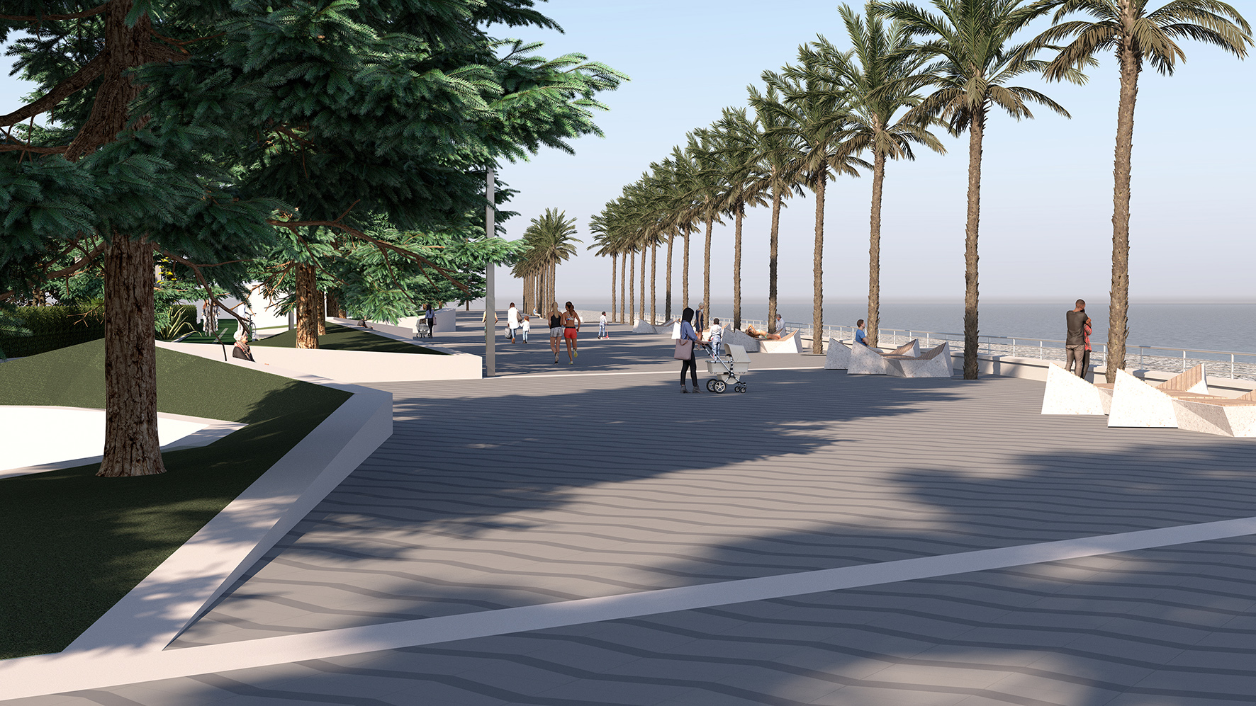 Lungomare Argentina Bordighera rendering rifacimento restyling_03