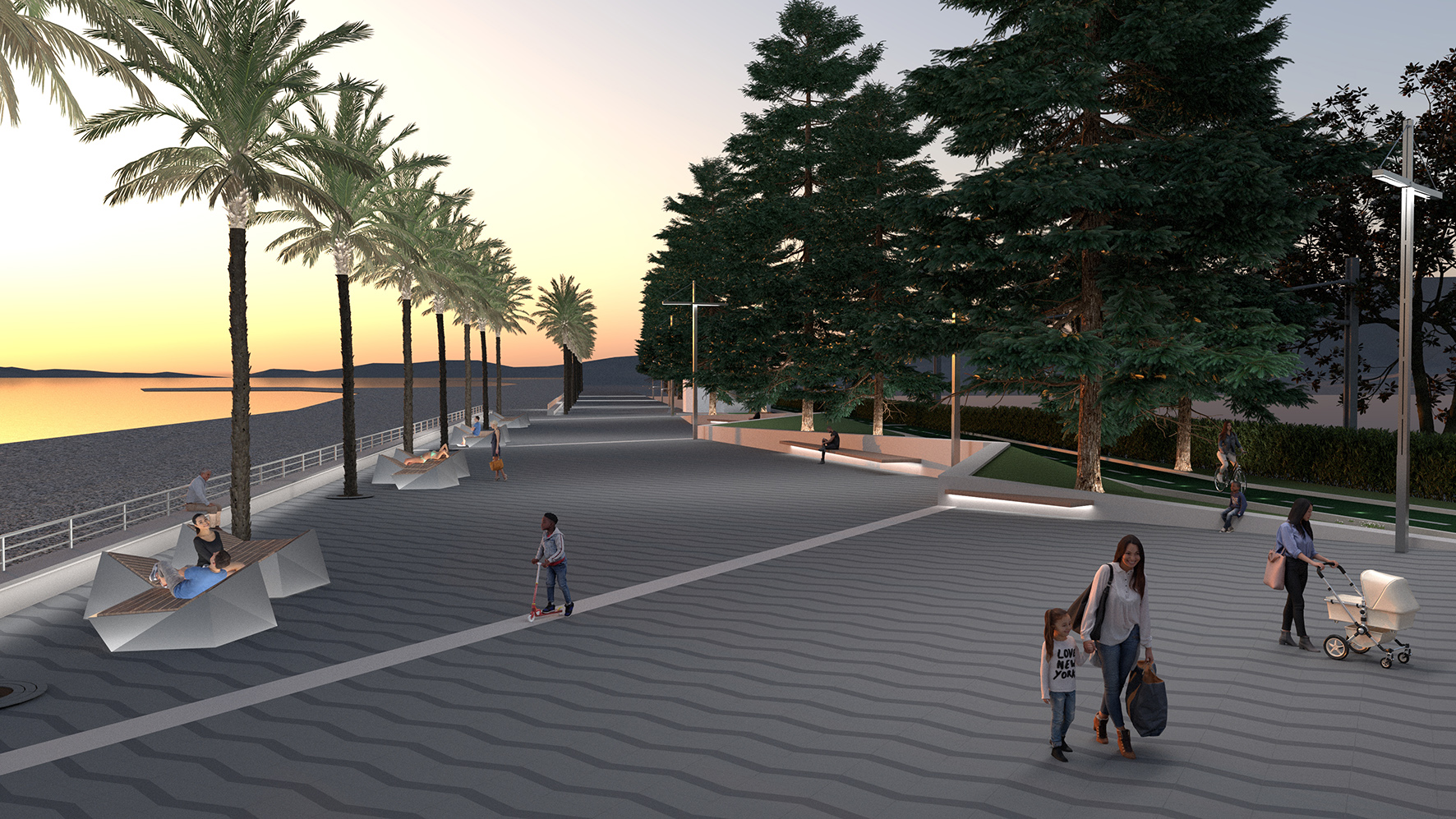 Lungomare Argentina Bordighera rendering rifacimento restyling_07