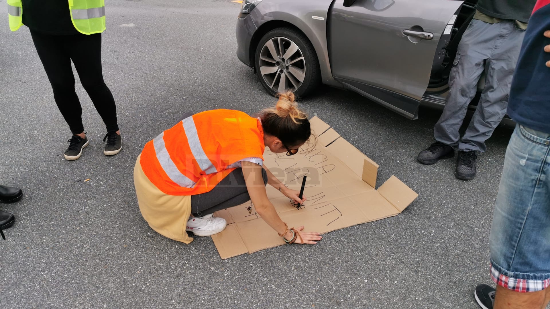 No green pass, gilet gialli frontiera autostrada Ventimiglia A10 manifestazione