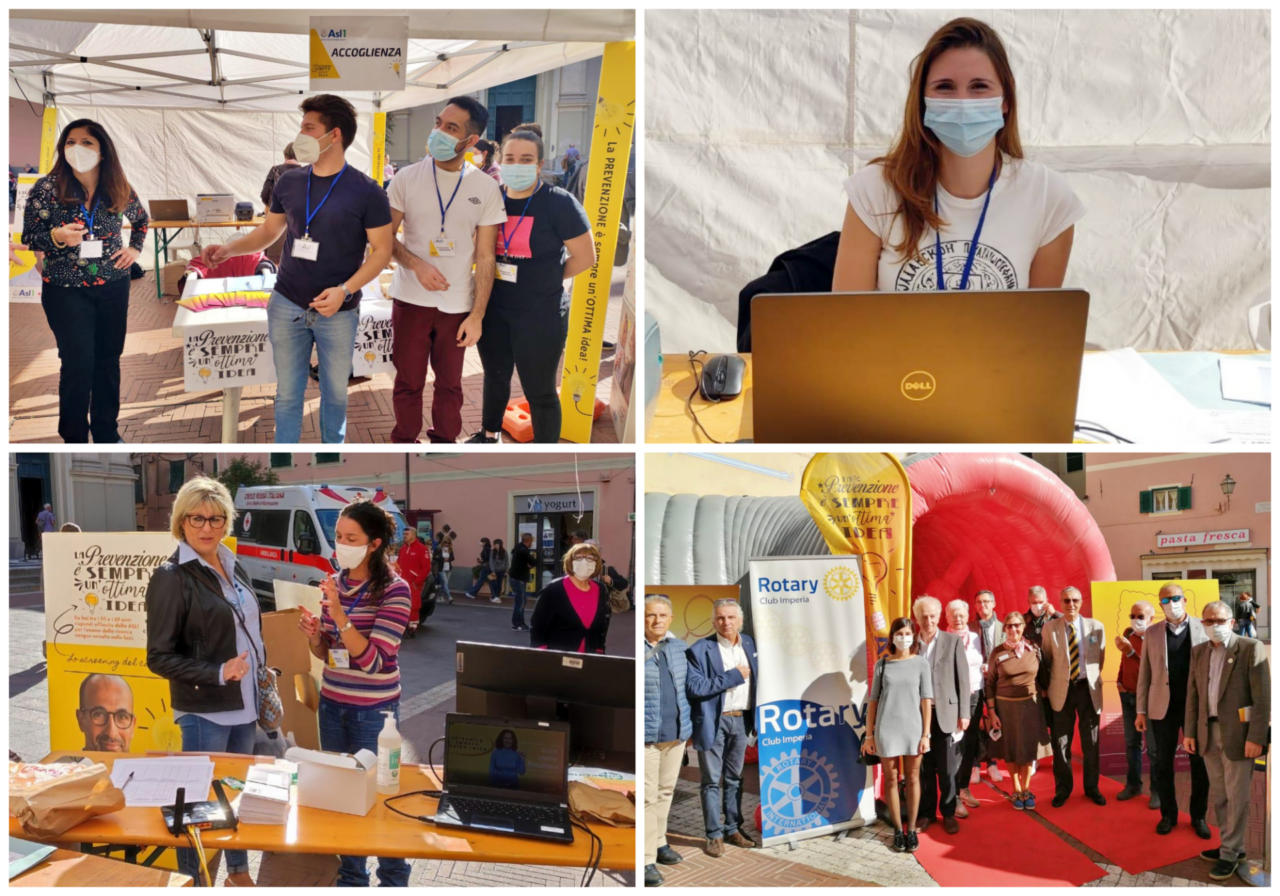 Screening contro il tumore al colon, grande partecipazione al gazebo di Imperia