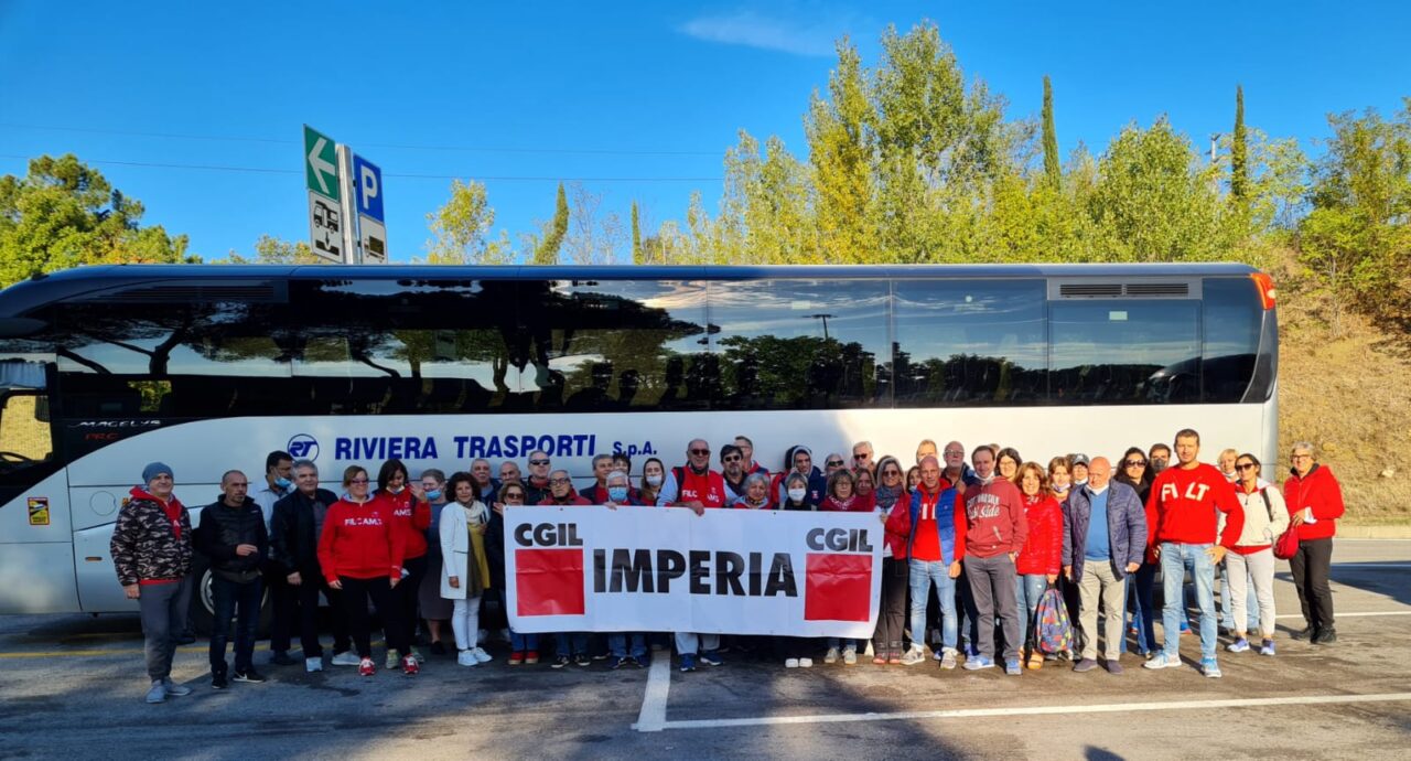 Anche la CGIL di Imperia alla manifestazione di Roma