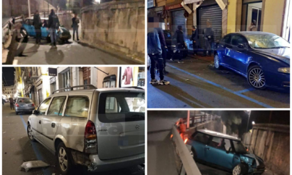 Paura a Ventimiglia: perde controllo volante, si schianta contro auto in sosta e scappa