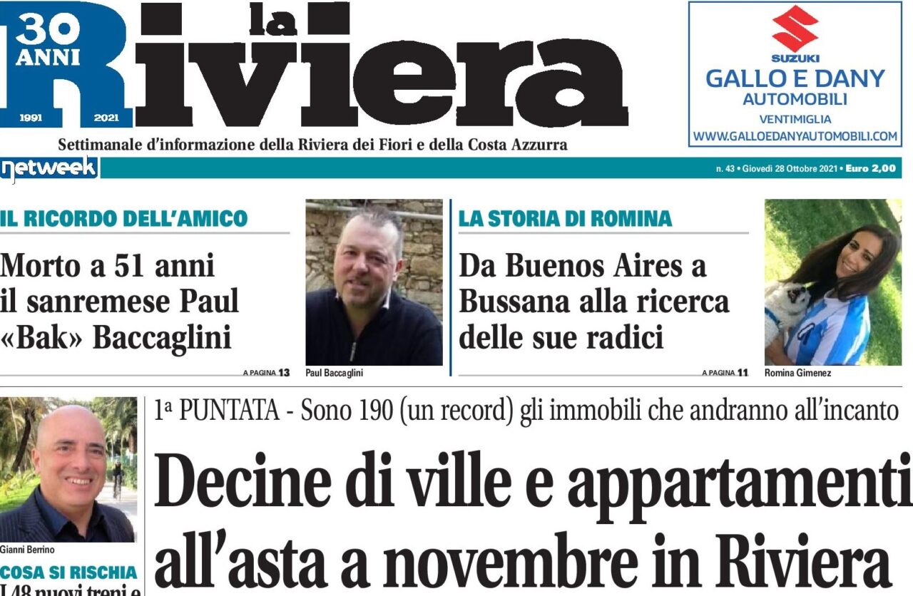 Il nuovo numero de La Riviera è in edicola ecco le nostre esclusive
