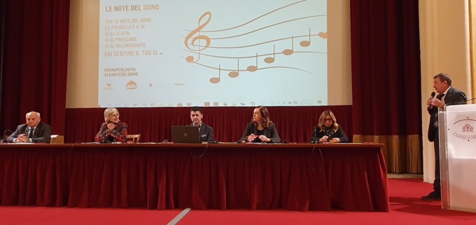 Le note del Dono promozione a favore della donazione di sangue e organi