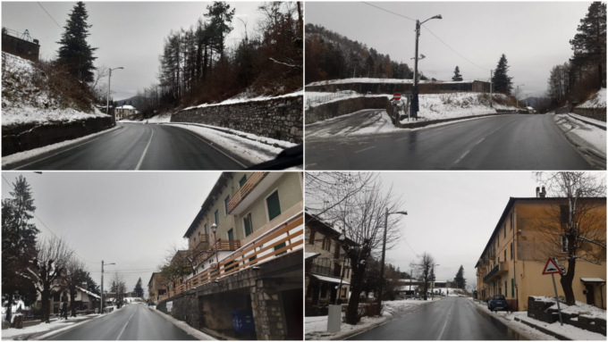 Neve nell’entroterra imperiese