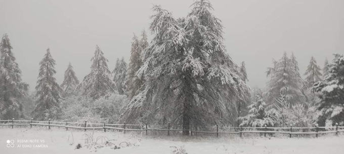 Prima neve in provincia di Imperia