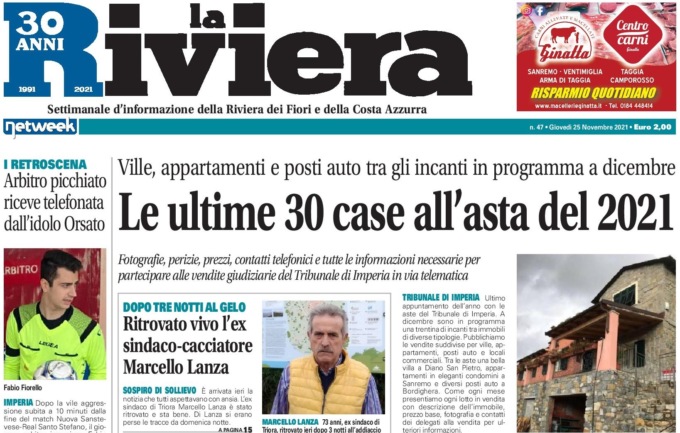 La Riviera è in edicola ecco le esclusive di questa settimana