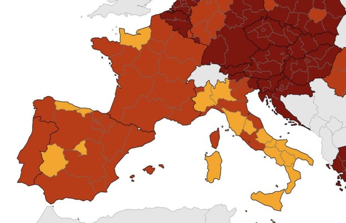 Per l’Europa la Liguria è in zona rossa