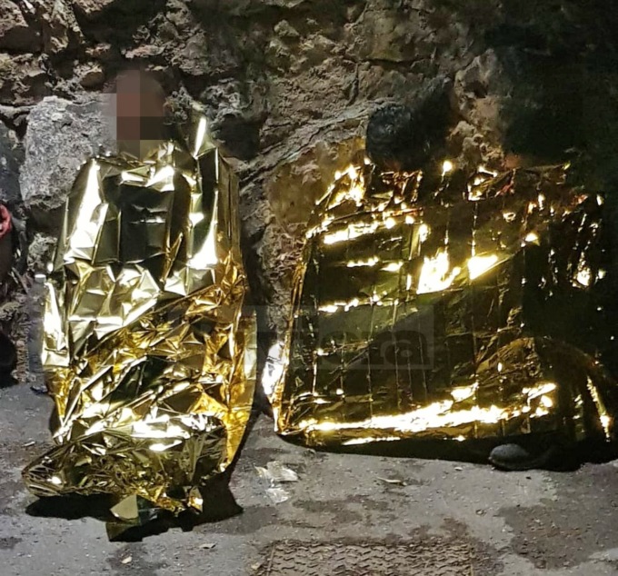 Vigili del fuoco salvano 3 tunisini stremati dalle forze nei pressi del Passo della morte
