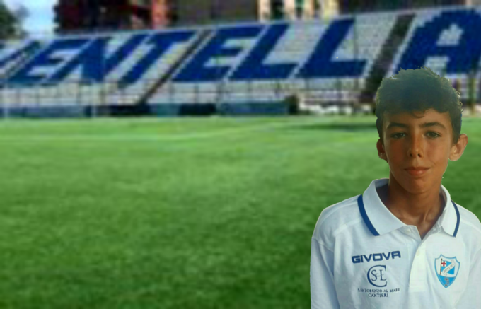 Provino all’Entella per il baby talento della Sanremese Andrea Falcone, 11 anni