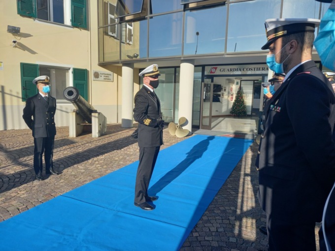 Ammiraglio Ribuffo in visista a Imperia