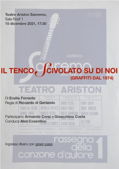 Il Tenco scivolato su di noi il video all’Ariston questo mercoledì