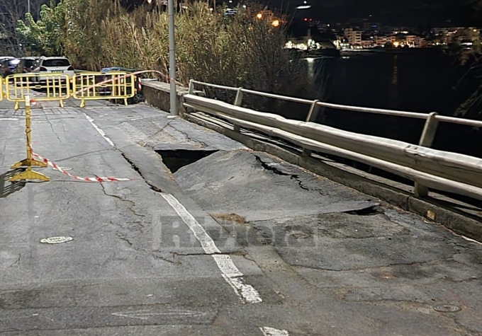 Frana la strada a Bussana: centro tamponi Asl si sposterà presto a Taggia