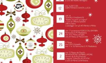 Il calendario delle manifestazioni natalizie el centro storico di Bordighera
