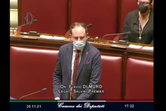 l’on. Di Muro ricorda in Parlamento l’ex Presidente della Camera Giuseppe Biancheri
