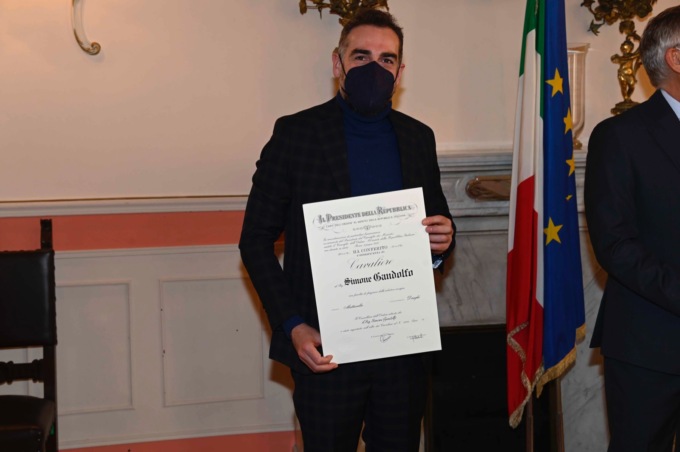 Simone Gandolfo è Cavaliere della Repubblica