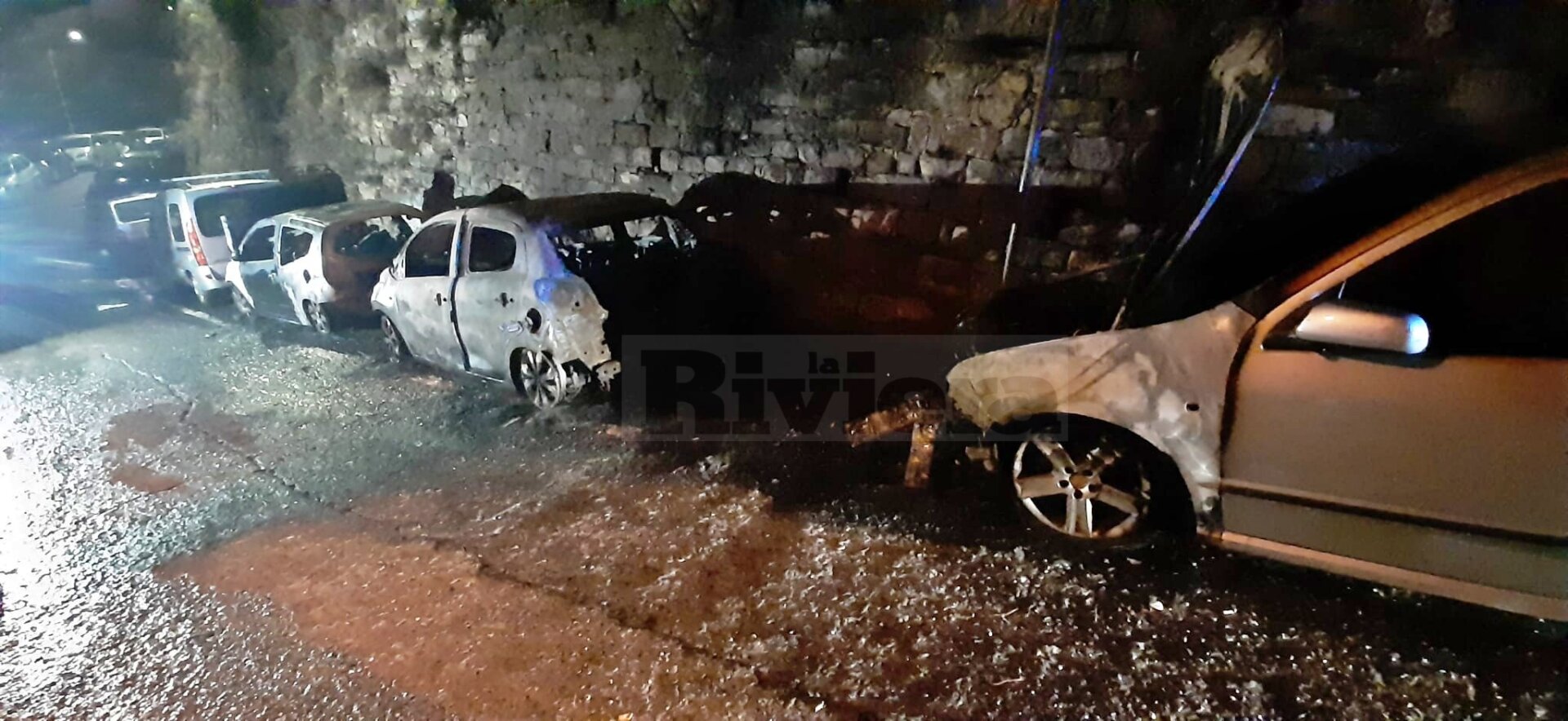 incendio tre auto sanremo via romolo moreno